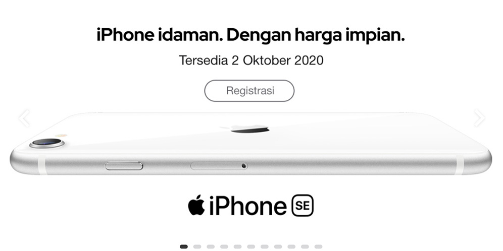 Harga iPhone SE 2020 di Indonesia